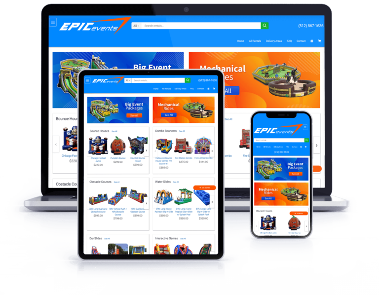 Web Design Event Rental Systems Web Design Event Rental Systems